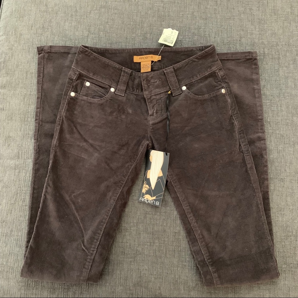 *NEW* Arden B Corduroy Brown Jeans 00 (NWT)